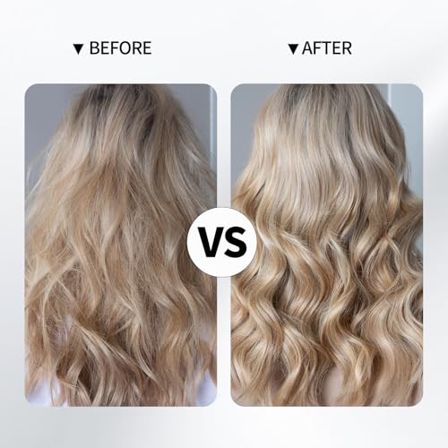 25 Inch Ceramic Curling Iron with 6.2-Inch Barrel, Adjustable Temp, LED Display, Dual Voltage