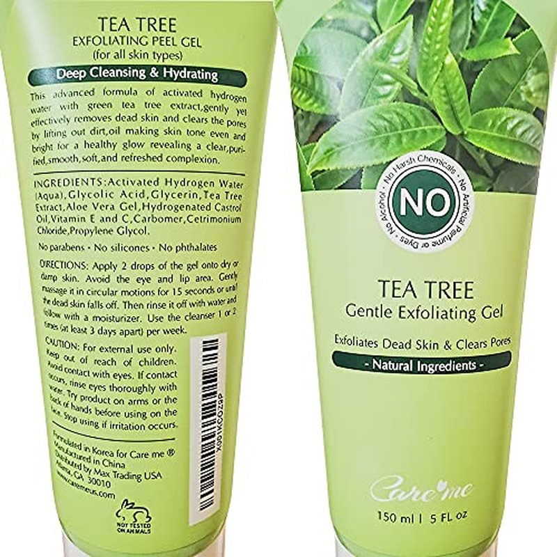 Facial Exfoliating Gel, Non-Scrub Gentle Exfoliantor for Face & Body, Exfoliates, Peels, and Removes Dead Skin Cells, Reveals Glowing, Brighter Skin, 150 ml/5 fl oz