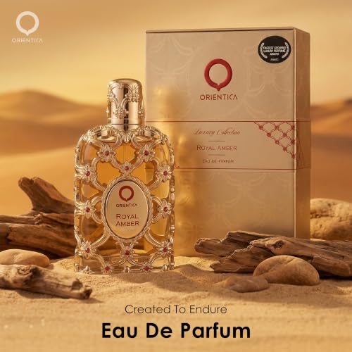 Orientica Luxury Royal Amber Eau De Parfum 2.7oz / 80ml - Fruity Vanilla & Amber Scent - Variation of THIS listing