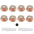 tuokiy Gold Replacement Heads for Flawless Gen 2 Hair Remover - 8 Pack