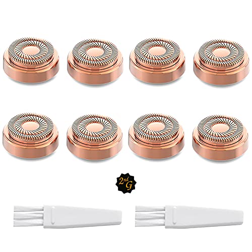 tuokiy Gold Replacement Heads for Flawless Gen 2 Hair Remover - 8 Pack
