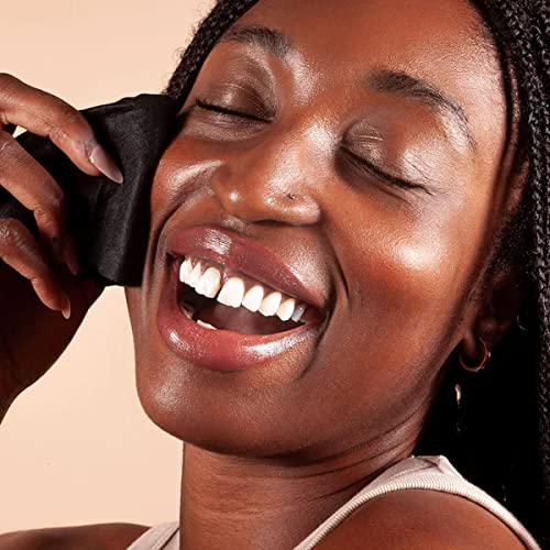 Natural Activated Charcoal Face Wipes - Dual Sided Exfoliating & Makeup Remover - 25 Count - Travel Size
