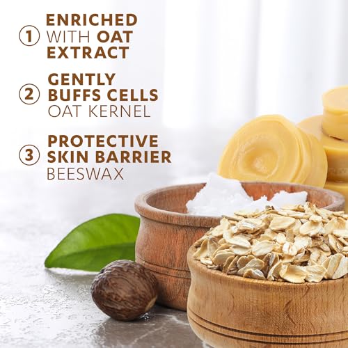 Grisi Oatmeal Bar Soap ? Gentle Daily Body &Face Cleanser with Natural Oats ? Hydrating, Soothing & Nourishing Soap for All Skin Types ? Ideal for the Whole Family ? 3.5 oz Bars, 6 - Pack