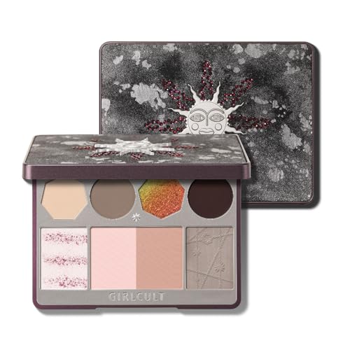 All-in-One Makeup Palette - Full Face with Red Brown Shades - Variation #05 Blazing Heart