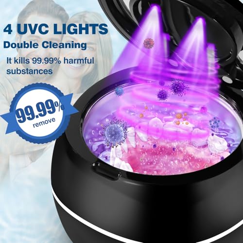 Ultrasonic Dental & Jewelry Cleaner Machine - 42KHz Deep Cleaning Pod 180ml