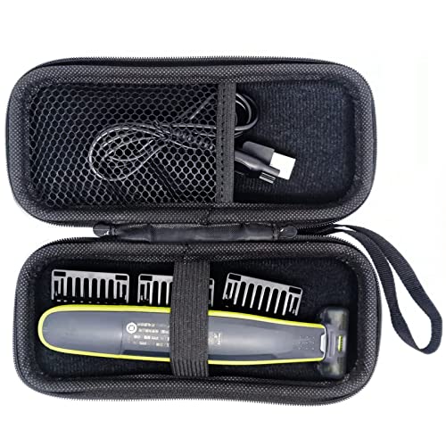 LinMei Hard Storage Travel Case Compatible for Micro Touch Solo Full Body Trimmer and Shaver - Sturdy and Protective (Case & 2 Brush Only)