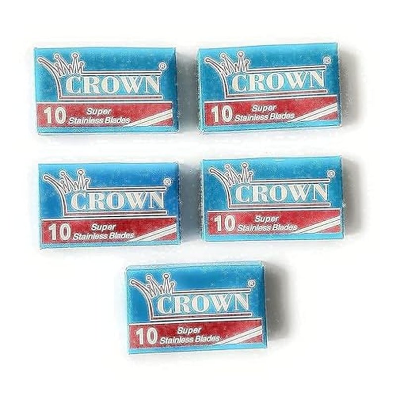 50 Crown Super Stainless Double Edge Safety Razor Blades