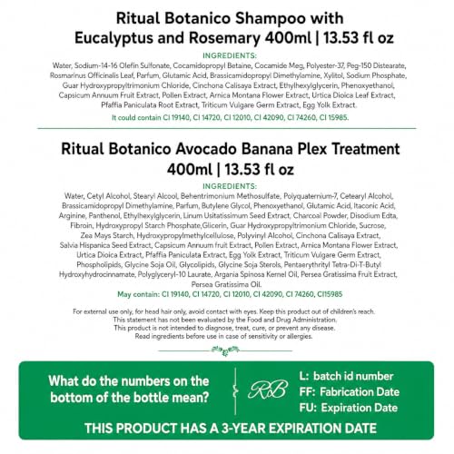 SHAEIO Ritual Botanico Hair Care Kit - Rosemary Shampoo & Intensive PLEX Conditioner