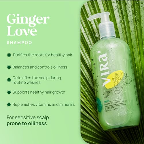 Brazilian Shampoo & Conditioner Set - Deep Moisturizing Hair Care with Ginger Detox - 17.6 Fl Oz Each