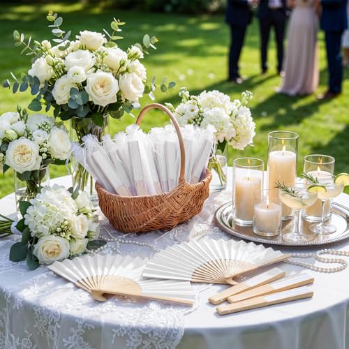 101 Pack Wedding Fans for Guests - Abanicos De Mano Fiesta Party Favors