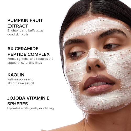 DRMTLGY Pumpkin Enzyme Face Mask 2-Pack - Gentle Exfoliating & Hydrating, 5.5 oz Each