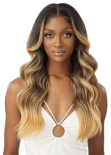 Outre Lace Front Wig Moniece 13x6 HD Transparent Lace - Chocolate Gold, Pre-Plucked, Elastic Band, Natural Baby Hairs - Variation of DRST4/CHOCOLATE GOLD
