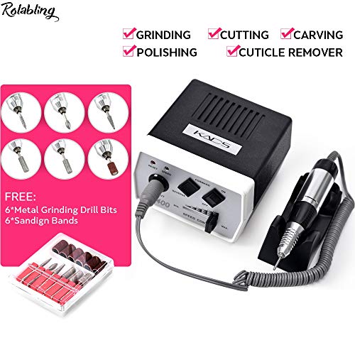 Rolabling 110V Professional Nail Drill Machine 30000RPM Electric Nail File
