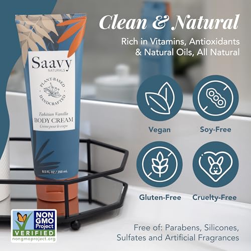 Deeply Hydrating Body Cream with Shea Butter - Tahitian Vanilla, 8.5 Fl Oz, Pack of 2
