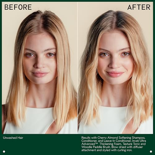 Aveda Cherry Almond Softening Shampoo 33.8 Fl Oz - Liter Size - Naturally Derived & Silicone Free