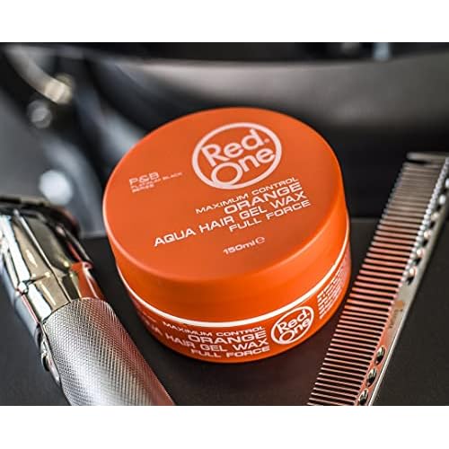 Redone Hair Styling Wax Orange 150ml | Ultra Hold Gel Wax for Men & Women | Melon Scent | High Shine, Non-Sticky Edge Control Wax | Long Lasting Professional Hair Styling Wax with Maximum Control