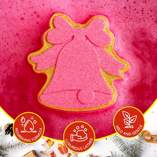 Christmas Advent Calendar 2025 Bath Bombs Set - Green Surprise 12PCS Gifts for Kids & Adults