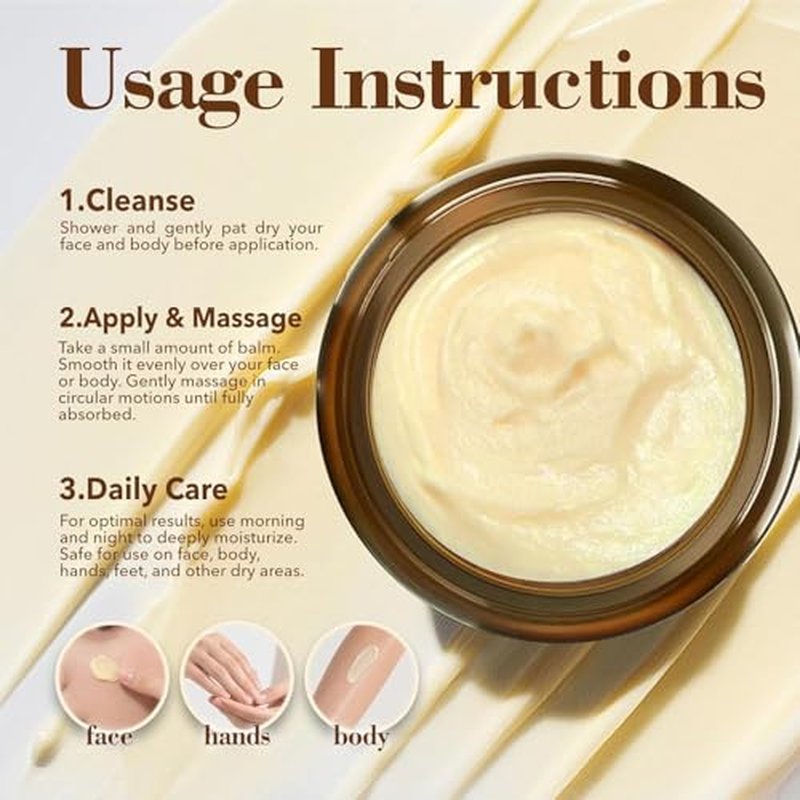 Beef Tallow for Skin (4.2 oz)? Tallow and Honey Balm for Face & Body ? Grass-Fed Tallow with Beeswax, Sea Buckthorn Oil, Shea Butter, Vitamin E ? Natural Moisturizer