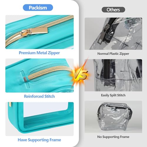 PACKISM TSA Approved Toiletry Bags, 2 Style for Bundle Sale
