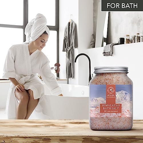 Himalayan Pink Salt Crystal Bath Soak - Relaxation, Detox & Stress Relief, 46 oz