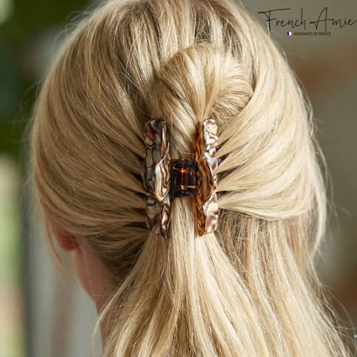 Onyx Grey Small Hair Claw Clip - 2.5 Inch Spring Jaw Hair Accessory