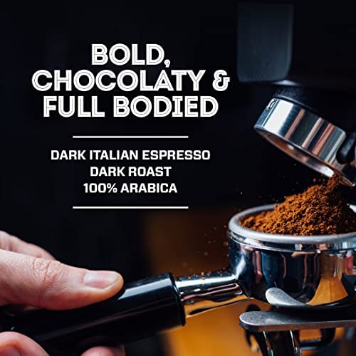 Eight O'Clock Dark Italian Espresso Ground Coffee 1.88 lb (Pack of 4) – Bold & Chocolaty