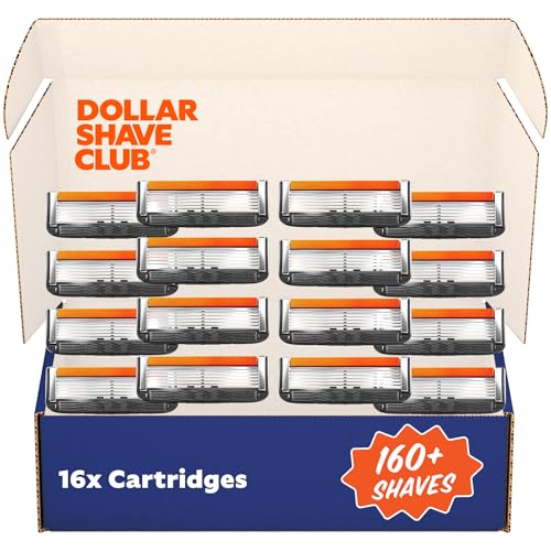 Men's 16 Pack Razor Refills for 6 Blade Razors - Easy Shave Replacement
