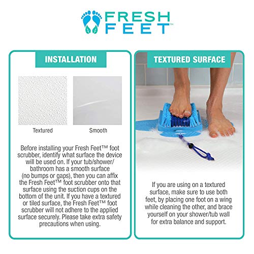 Foot Scrubber with Pumice Stone - Shower Foot Exfoliator & Massager