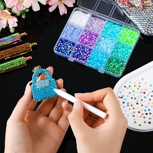 Resin Nail Art Kit 8 Boxes - 60 Colors Flowers Bowknot Mixed Decor Set 04