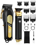Cordless Hair Clippers & Trimmers Set for Men with Guide Combs