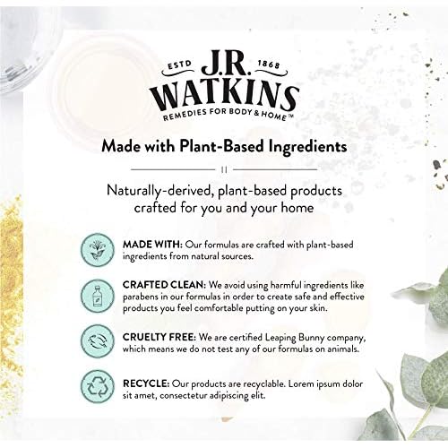 J.R. Watkins Hand Cream, Coconut, 3.3 Ounce (Pack of 4)