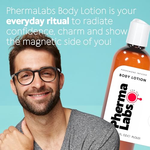 Pheromone Body Lotion Him - Alluring Scent - Perfume con feromonas Cologne oil infused for Men - Enhance Attraction - Pheromones Perfumes for Men - Long-Lasting - Para Hombre Fragrance