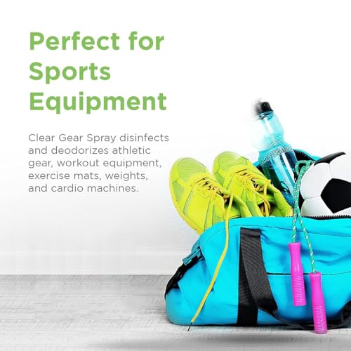 Clear Gear Disinfectant & Deodorizer for Sports Equipment 128 Fl Oz (1 Gallon) - EPA-Registered