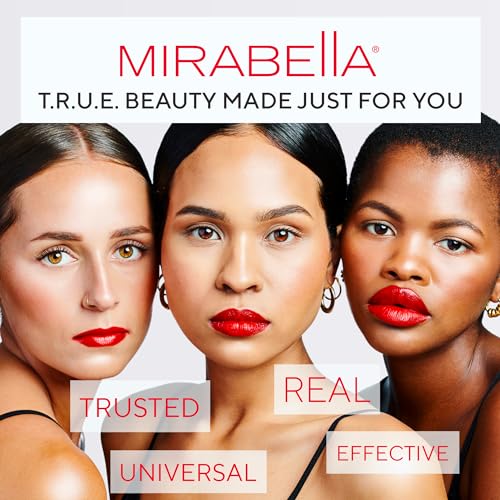 Mirabella Contouring Blush Brush, Premium Professional Makeup Brush Collection, Cruelty-Free Synthetic Bristle Brush with Hand-Sculpted Brushed Aluminum Handle, Luxury Blending Brush for Makeup