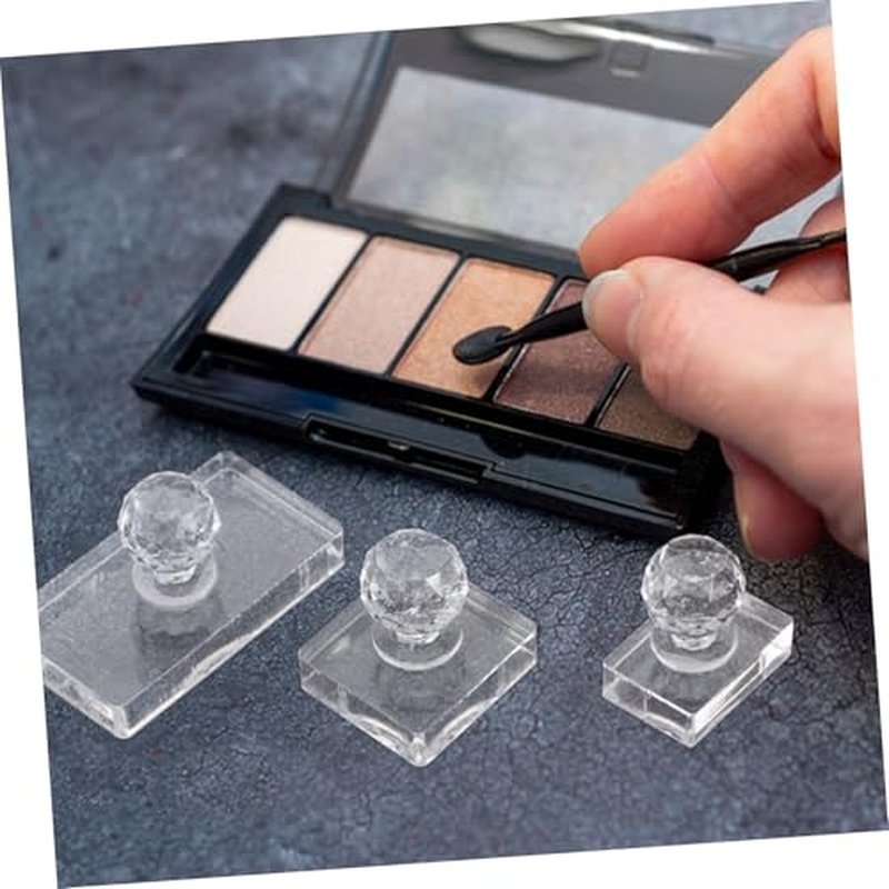 3pcs Platen Tool Eye Shadow Stamp Tool Makeup Stamper Eyeshadow Pressing Tools Cosmetic Stamper Makeup Repair Tool