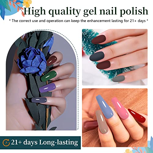 JODSONE 32-Color Gel Nail Polish Kit with UV Light & Manicure Tools - Variation KIT-2