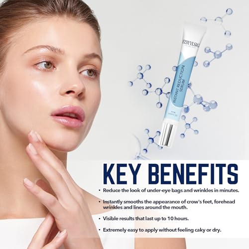 Rapid Reduction Eye Serum - Visibly Reduces Under-Eye Bags, Wrinkles, Dark Circles, Fine Lines & Crow's Feet Instantly, Facial Serum-10ML