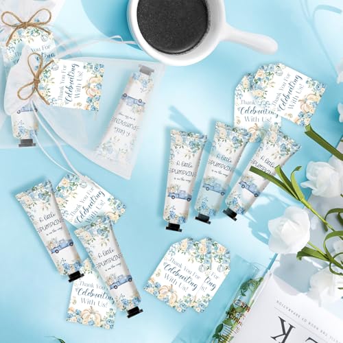 Blue Pumpkin Hand Cream Gift Sets 50 pcs Baby Shower Favors Bulk Moisturizer