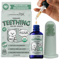 Organic Baby Teething Drops with Toothbrush - Herbal Soothing Relief for Gums