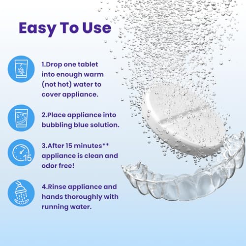 Retainer Brite Aligner & Dental Appliance Cleaning Tablets - 192 Count, Made in USA