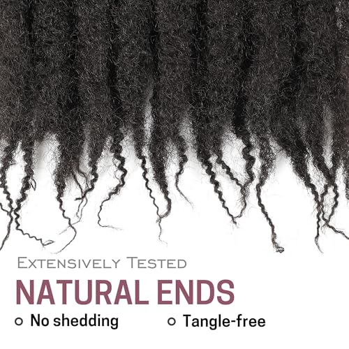Marley Twist Braiding Hair 8 Packs 24 Inch Afro Kinky Curly Crochet Hair - Black 4#