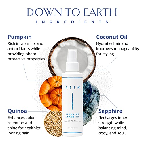 AIIR Sapphire Leave-In Conditioner with Heat Protectant & Detangler - 6 oz