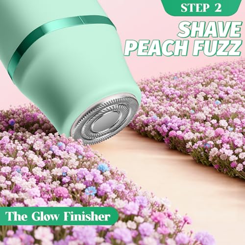 Bikini Trimmer for Women, IPX7 Waterproof, Painless Rechargeable Electric Razor Remover, 2-in-1 Facial & Pubic Hair Removal for Sensitive Skin, Portable Travel Size, Women¡¯s Gift, Green