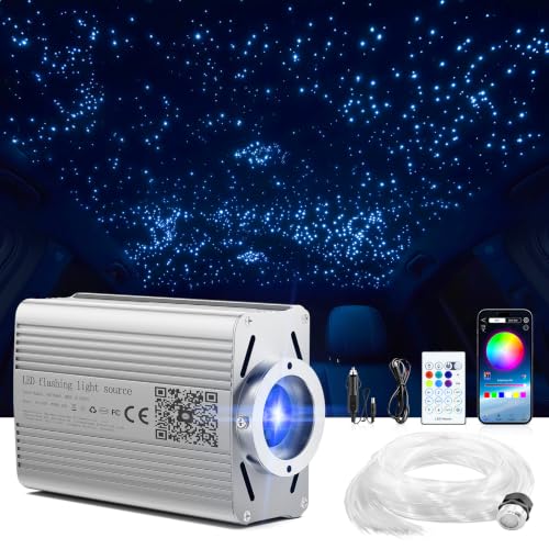 Car Star Ceiling Light Kit with Fiber Optic Starry Sky & Remote Control