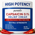 Capsaicin Cream Extra Strength for Nerve, Arthritis & Muscle Pain 4 oz