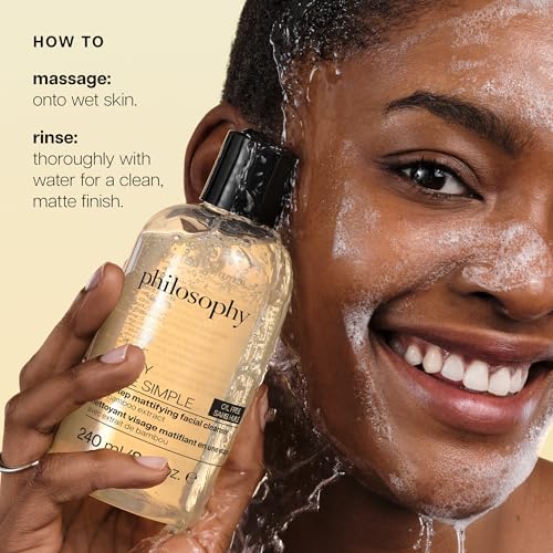 Purity Made Simple Mattifying Facial Cleanser with Bamboo Extract - Oil-Free, 8 Fl Oz