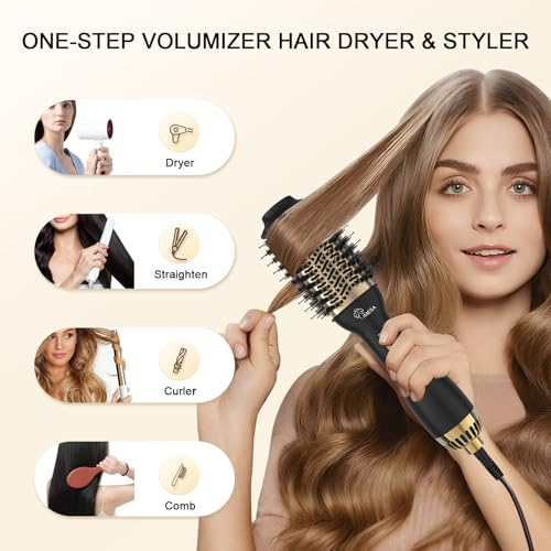 iMESA 4-in-1 Hot Air Brush Dryer Styler 1000W - Volumizer & Straightener