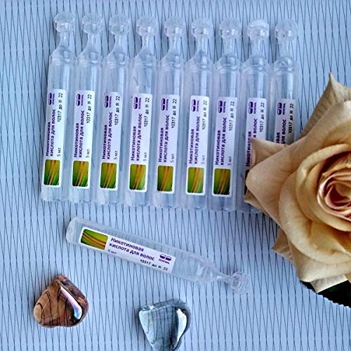 Nicotinic Acid Hair Growth Serum - Strengthening & Thinning Prevention - 10 Ampules