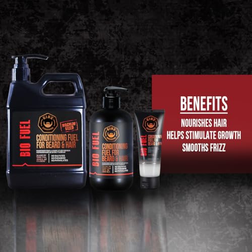 GIBS Grooming Biofuel Conditioning Fuel for Beard & Hair, 12 Fl Oz(Pack of 1)