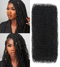 Natural Black Afro Kinky Human Hair Bulk 20 Inch for Braiding and Locs - 35g/Pack